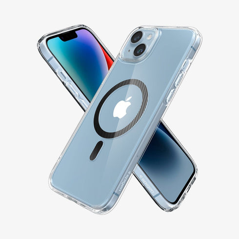 ACS04825 - iPhone 14 Pro Max Case Ultra Hybrid (MagFit) in white showing the back